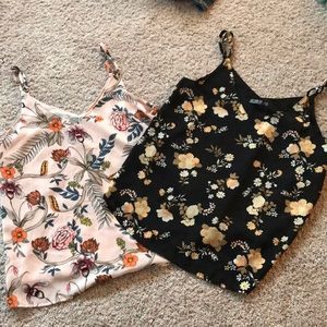 🍓2 silky summer tank tops